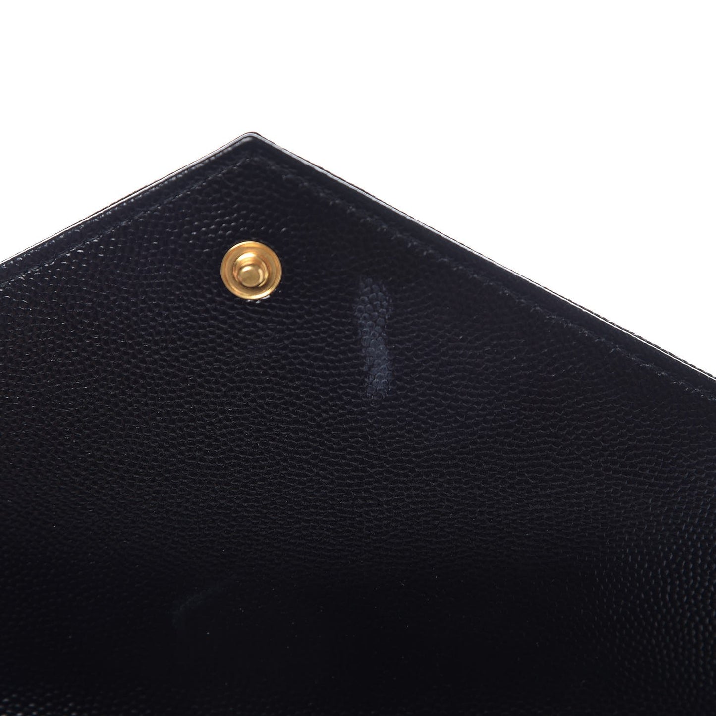 Grain De Poudre Matelasse Chevron Monogram Chain Wallet Black