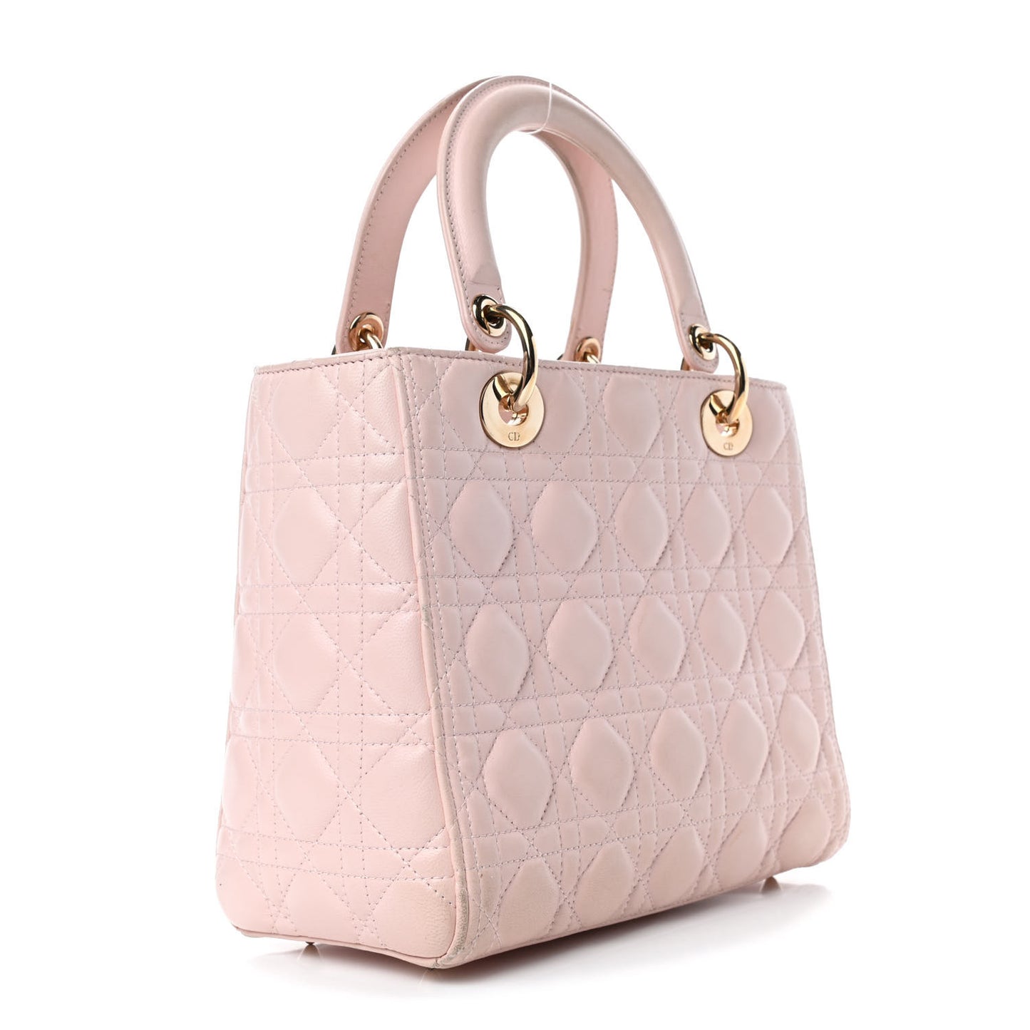 Lambskin Cannage Medium Lady Dior Light Pink