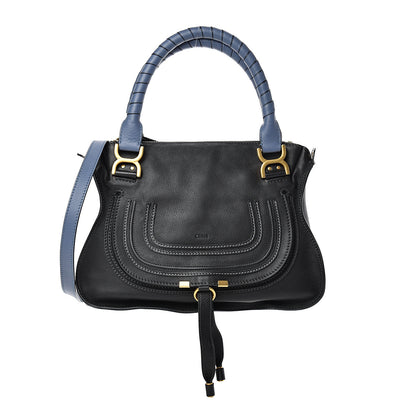 Chloe Calfskin Marcie Small Bi-Color Satchel Black 1 of 9