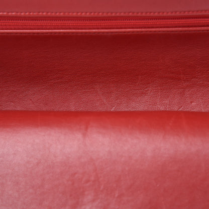 Chanel Lambskin Quilted Medium Double Flap Red 12 of 18
