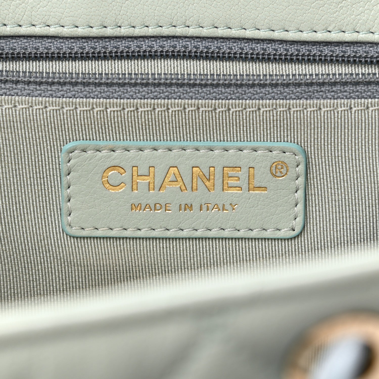 Chanel Goatskin Quilted Duma Drawstring Backpack Green Blue Pink 6 of 13