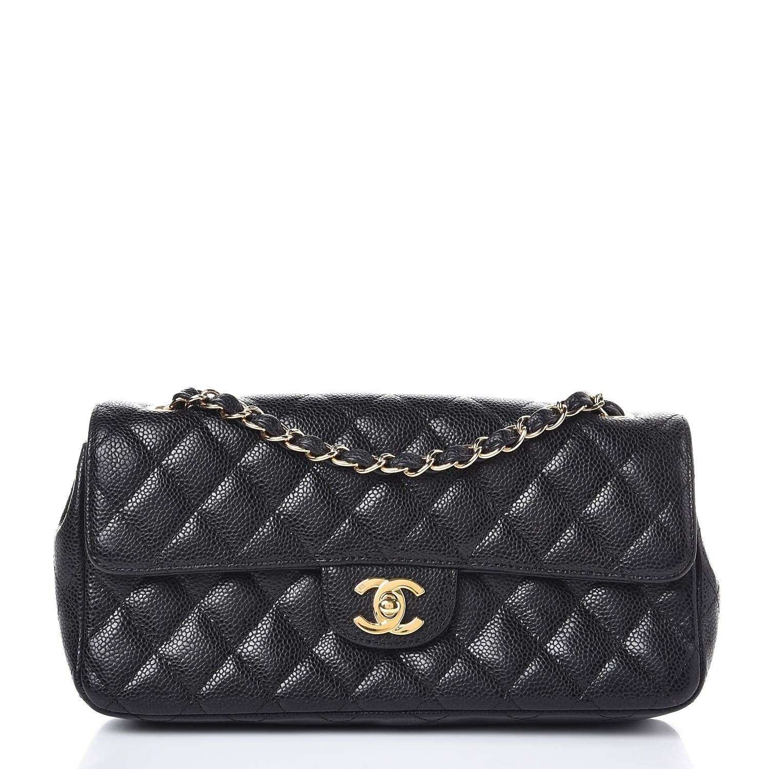Chanel Caviar Quilted East West Flap Black 1 of 7