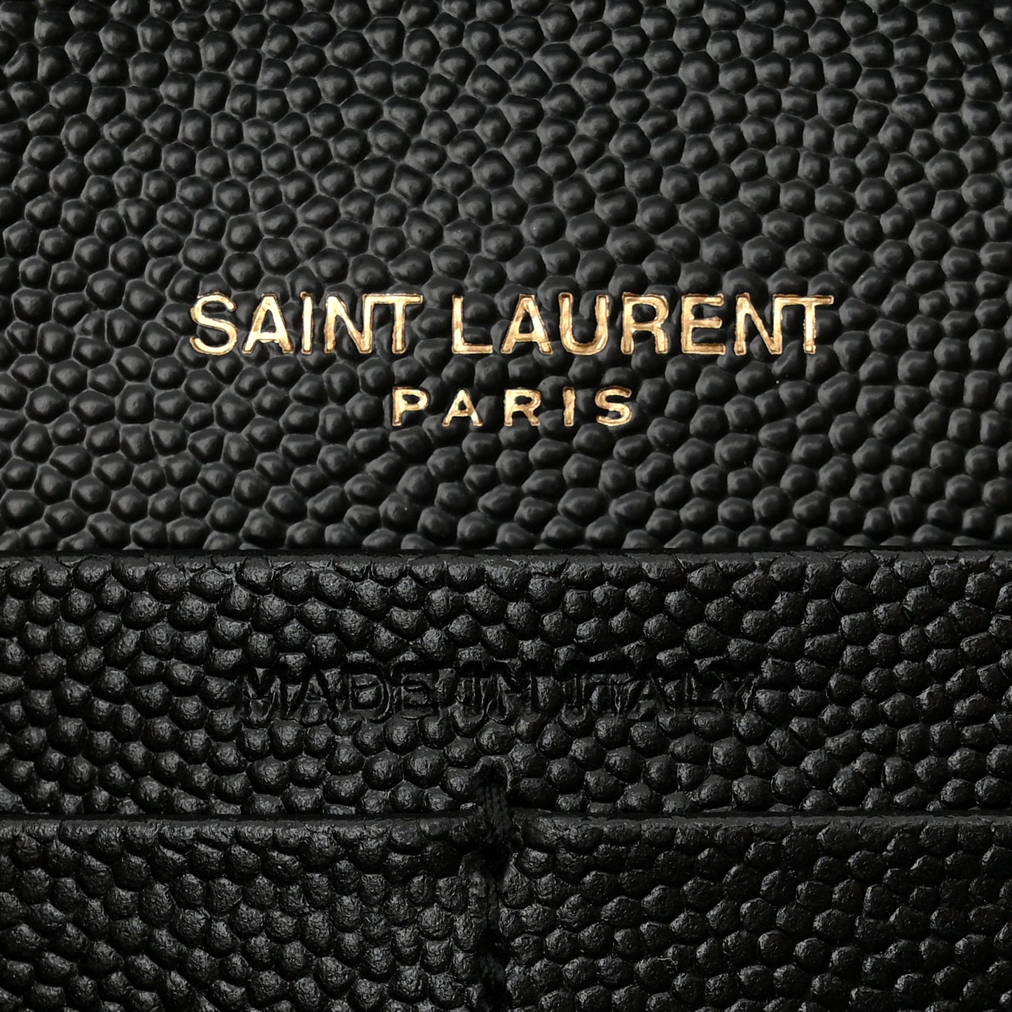Grain De Poudre Mixed Matelasse Triquilt Monogram Chain Wallet Black