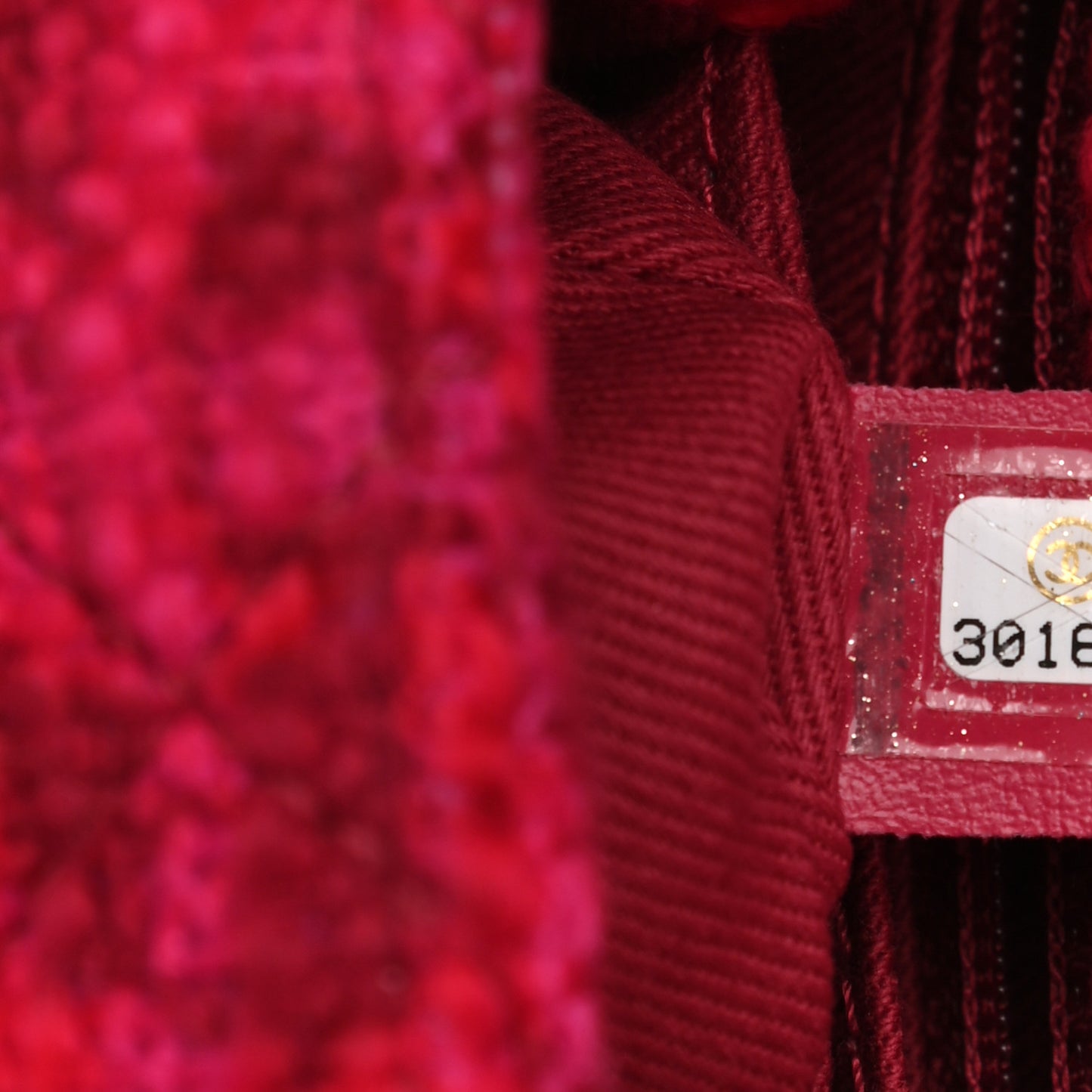 Tweed Mini Coco Handle Flap Fuchsia