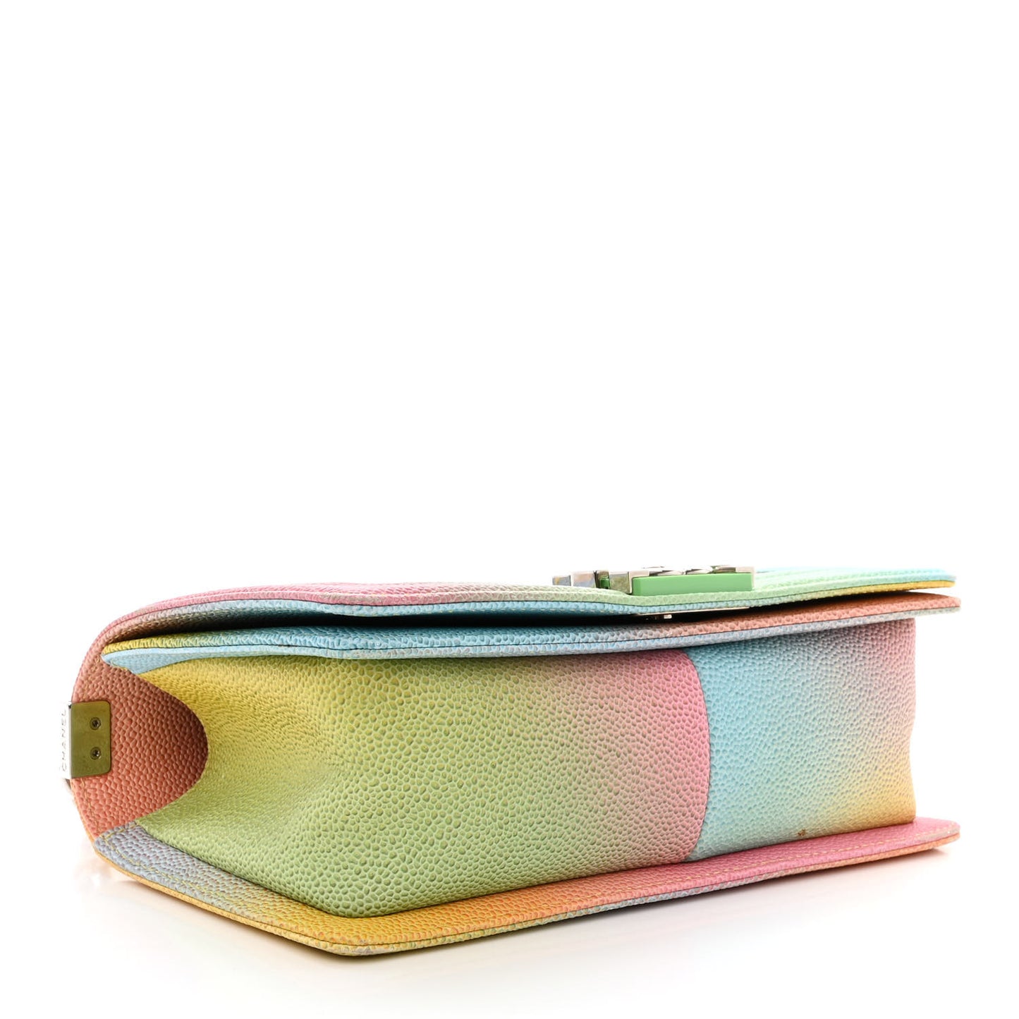 Caviar Quilted Medium Cuba Rainbow Boy Flap Multicolor