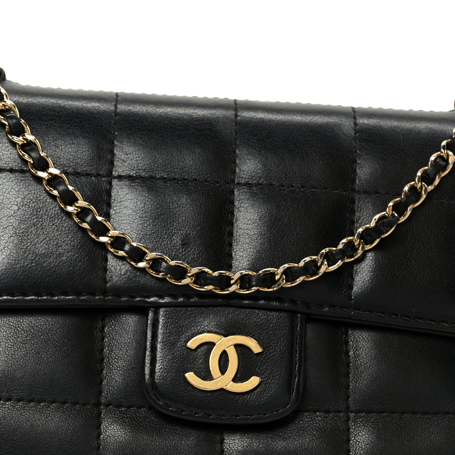 Chanel Lambskin Quilted Mini Chocolate Bar Flap Black 1850865