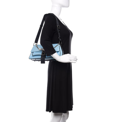 Christian Dior Coated Canvas Crystal Hardcore Bag Light Blue 2 of 13