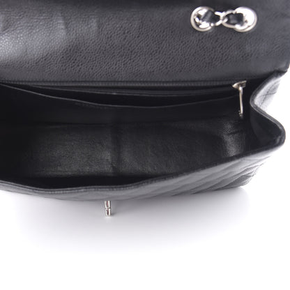 Chanel Caviar Quilted Jumbo Single Flap Black 5 of 11