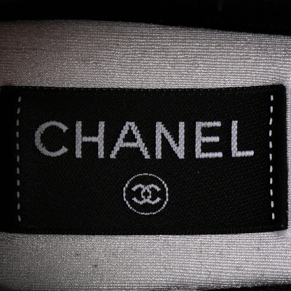 Chanel Suede Calfskin Nylon Grosgrain CC Sneakers 38.5 Black 9 of 11