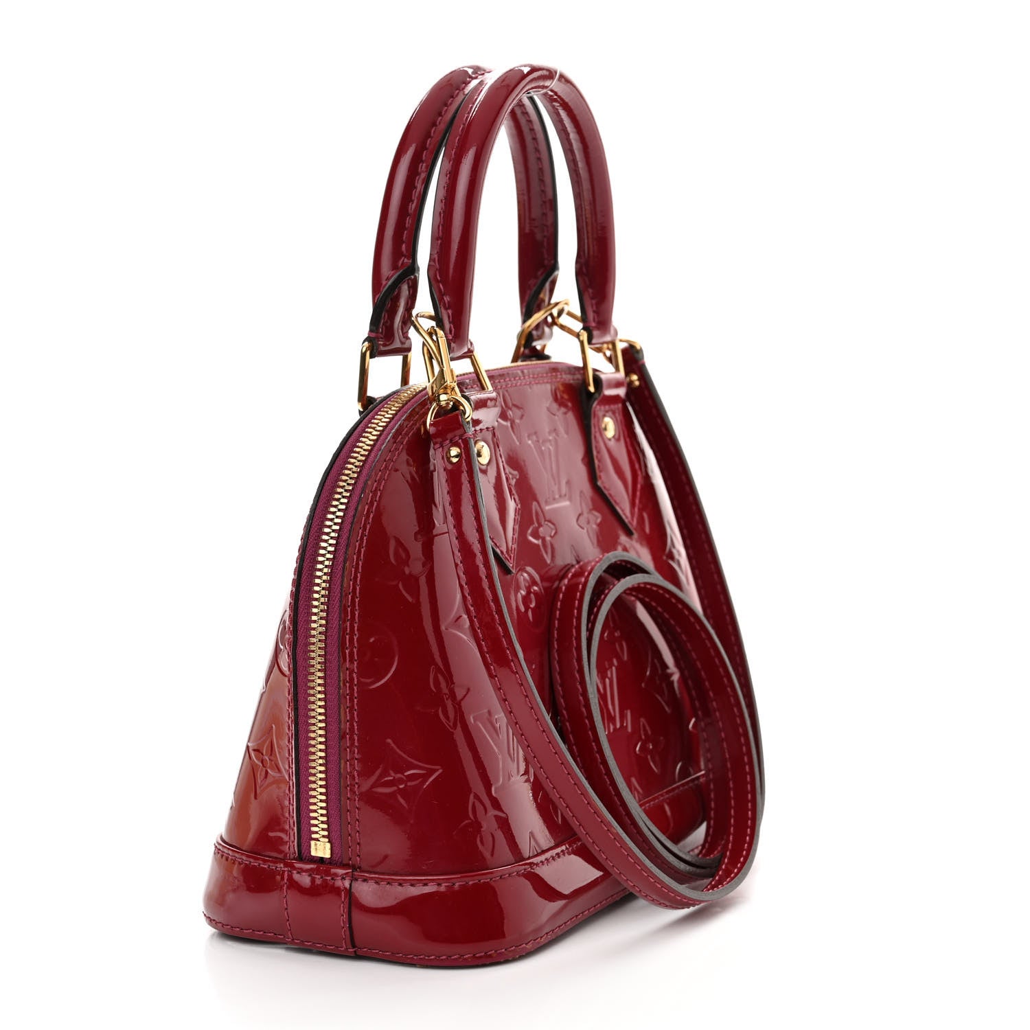 Louis Vuitton Vernis Alma BB Rose Indien 3 of 11