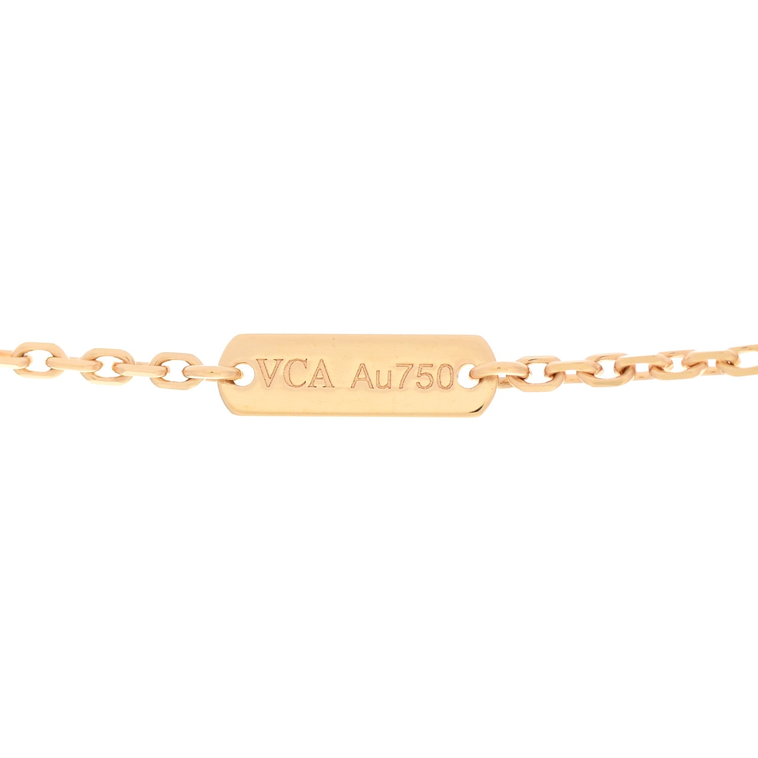 Van Cleef & Arpels 18K Yellow Gold Diamond Mini Frivole 3 Flowers Pendant Necklace 4 of 7
