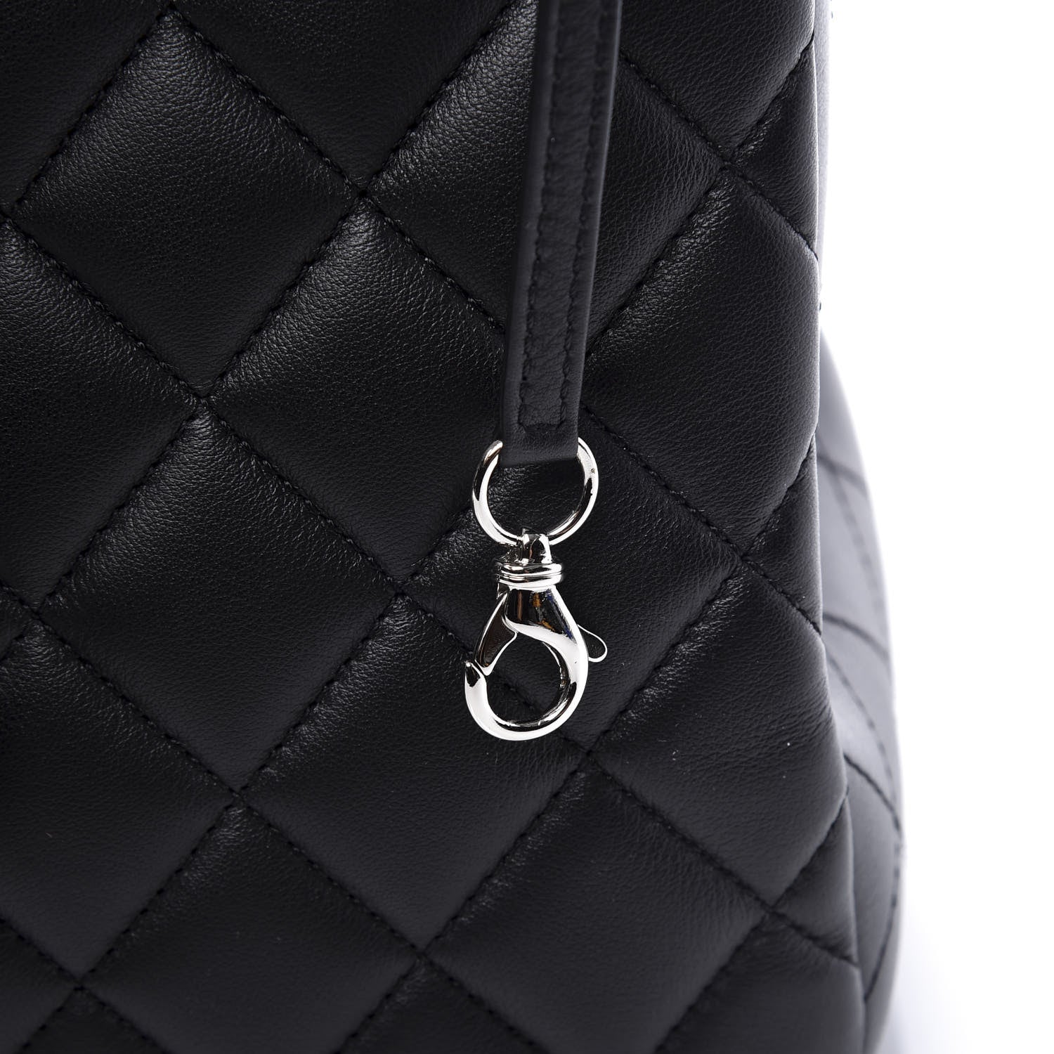 Chanel Calfskin Quilted Large CC Shopping Tote Black 7 of 11