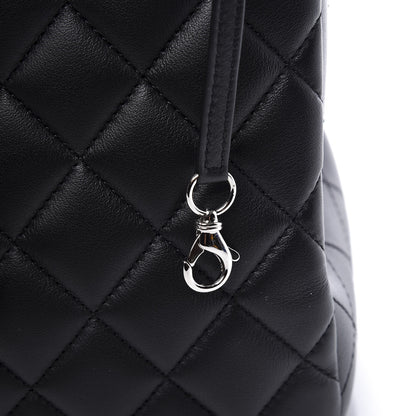 Chanel Calfskin Quilted Large CC Shopping Tote Black 7 of 11
