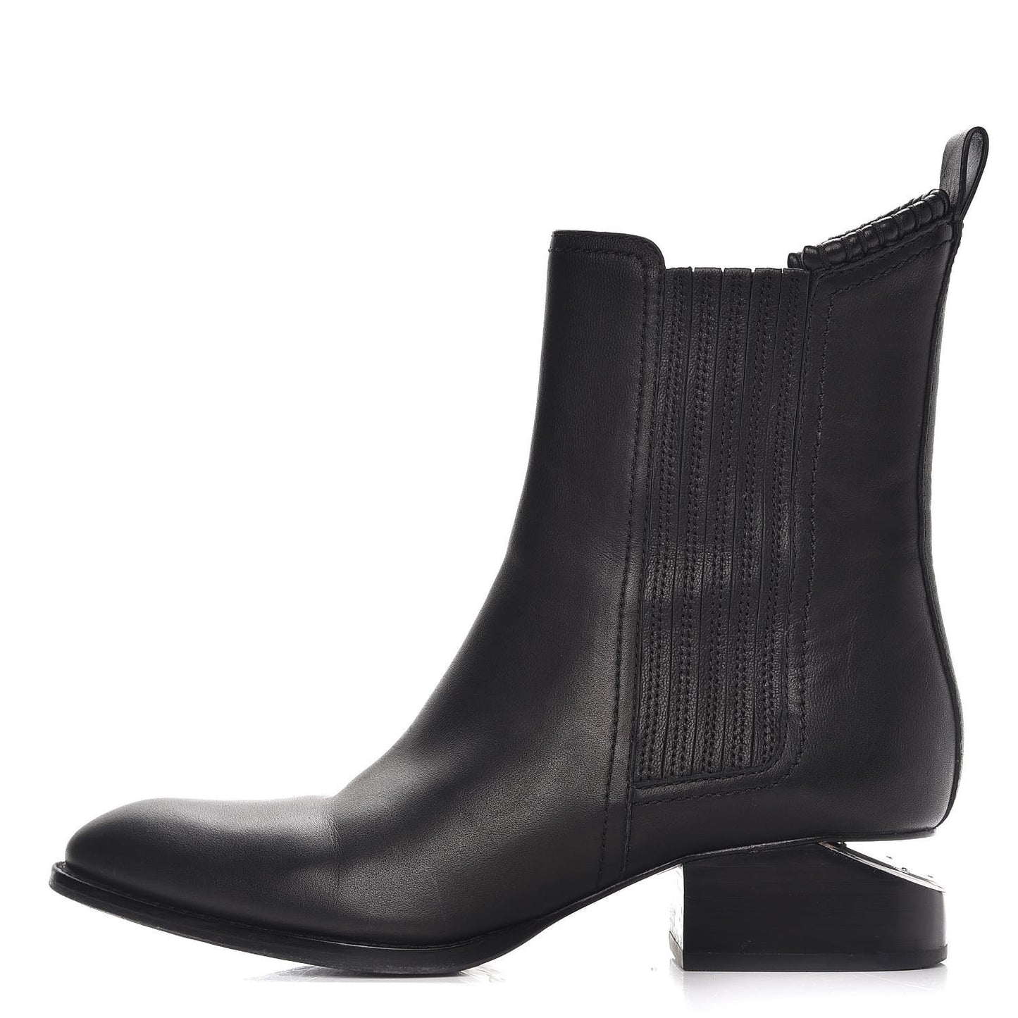 Calfskin Anouk Mid Calf Boots 37 Black