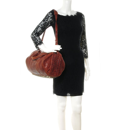 Alexander Wang Pebbled Lambskin Rocco Brown w Antique Brass Hardware 2 of 26