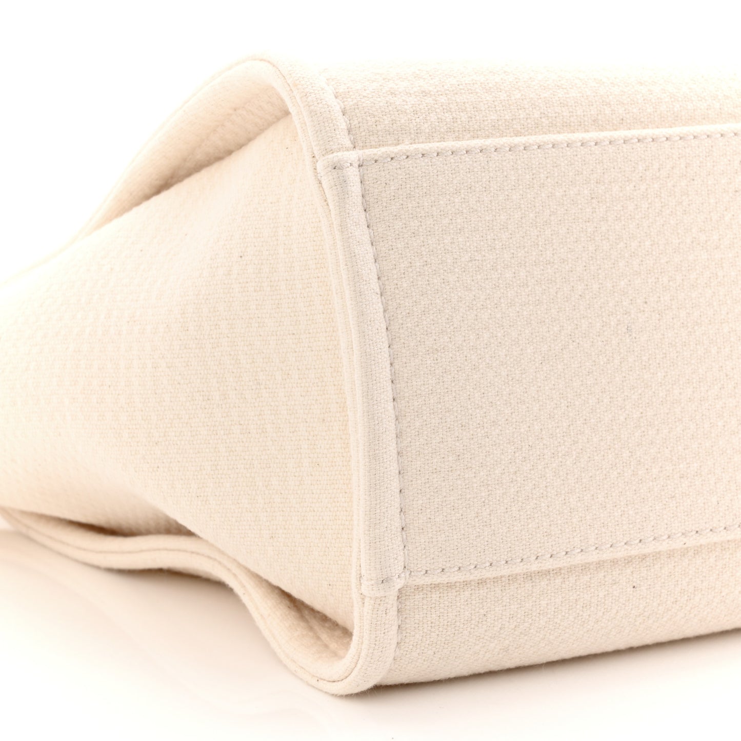 Mixed Fibers Small Deauville Tote White