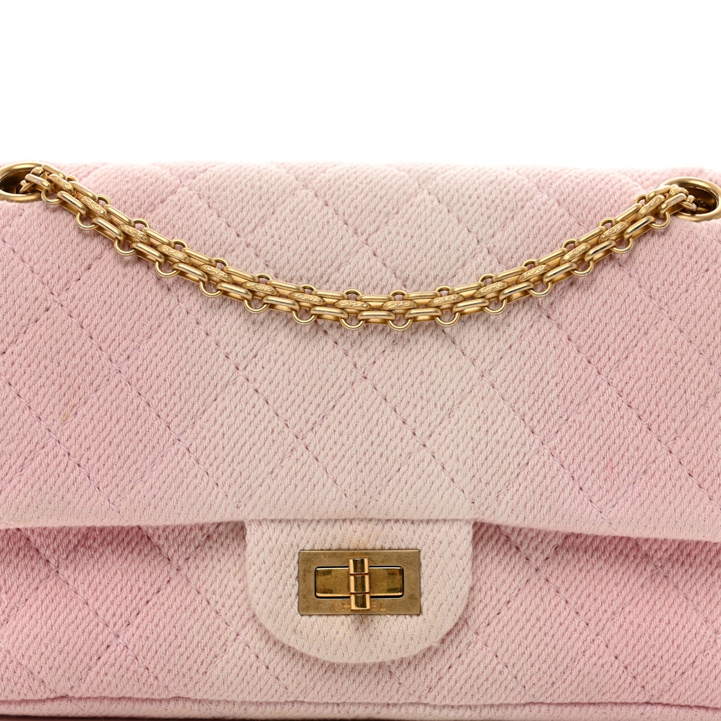 Ombre Denim Quilted 2.55 Reissue 225 Flap Pink