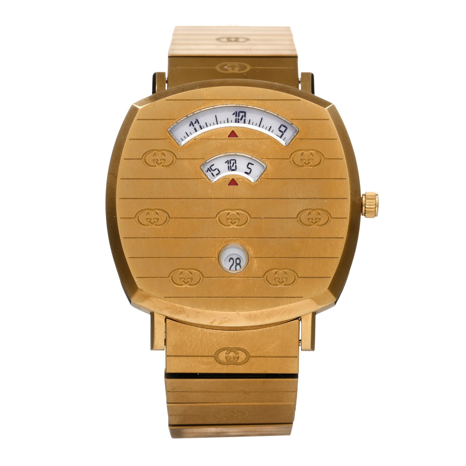 Gucci Stainless Steel 38mm Grip Quartz Watch Gold 1 of 4