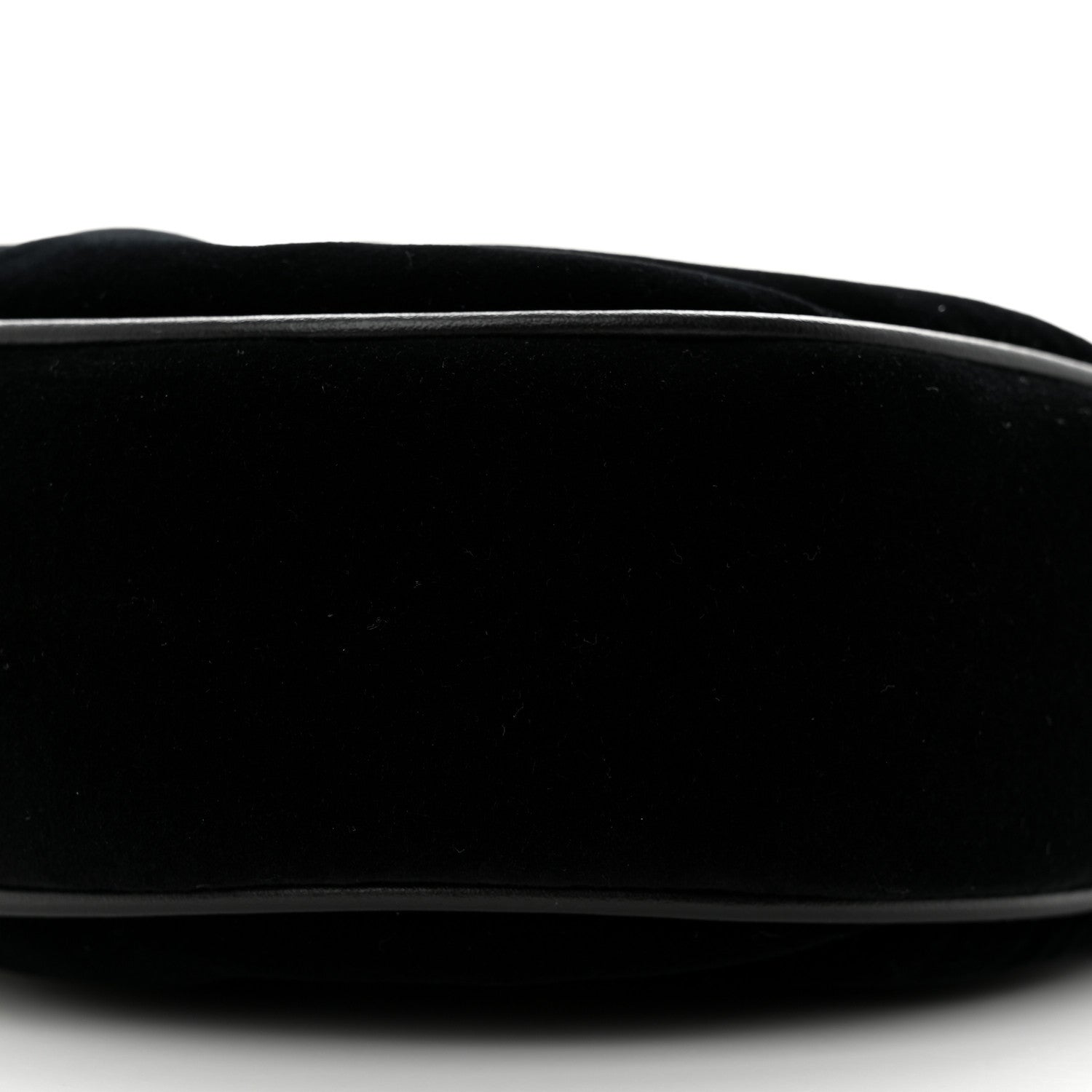 Gucci Velvet Matelasse Double G Studs Torchon GG Marmont Half Moon Hobo Black 10 of 10
