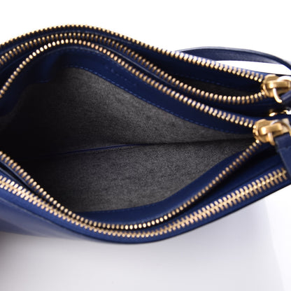 Celine Lambskin Small Trio Crossbody Bag Indigo 6 of 9