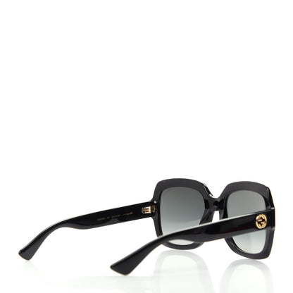 Gucci Acetate Oversized Square GG0036S Sunglasses Black 4 of 8