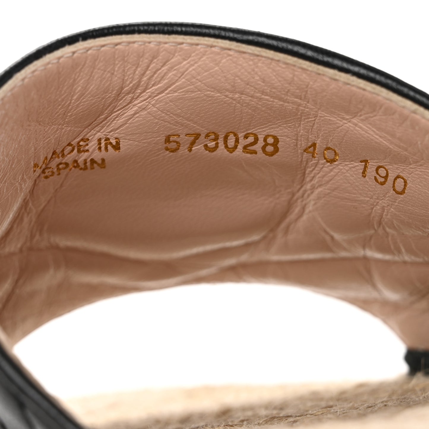 Nappa Matelasse GG Marmont Espadrille Slide Sandals 40 Black