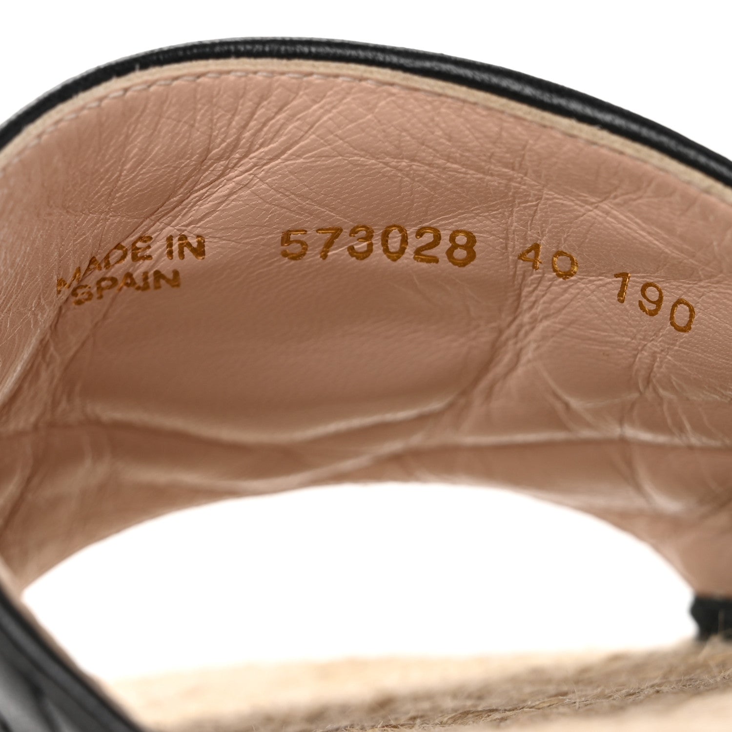 Gucci Nappa Matelasse GG Marmont Espadrille Slide Sandals 40 Black 9 of 12