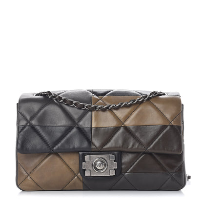 Chanel Lambskin Quilted Patchwork Boy Flap Brown 1 of 14