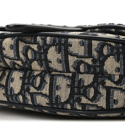 Christian Dior Oblique Mini Saddle Bag Blue 10 of 10