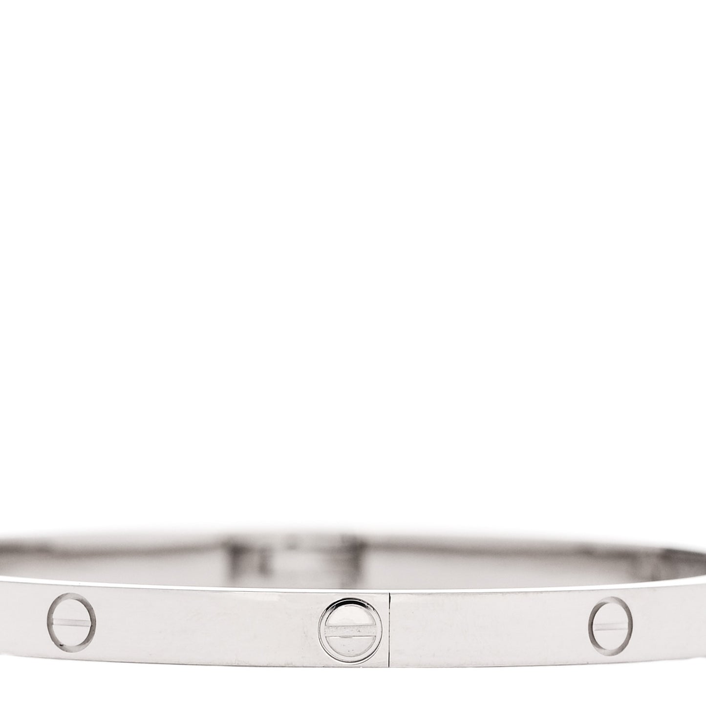 18K White Gold Small LOVE Bracelet 16