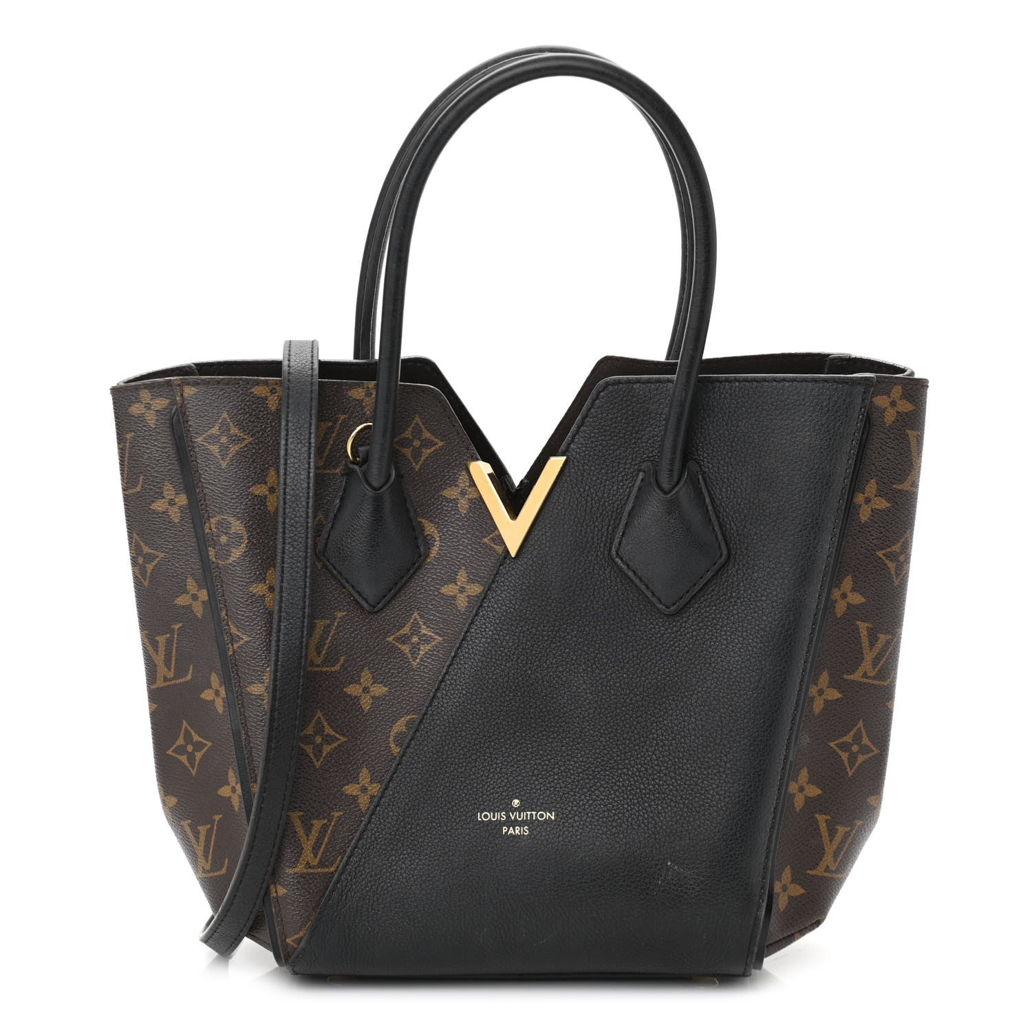 Louis Vuitton Calfskin Monogram Kimono Tote PM Black 1 of 12