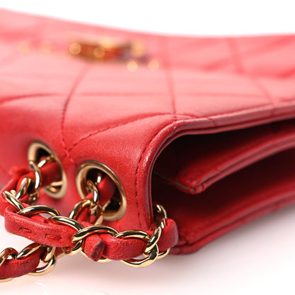 Chanel Lambskin Quilted Large Golden Class Flap Red 18 of 33