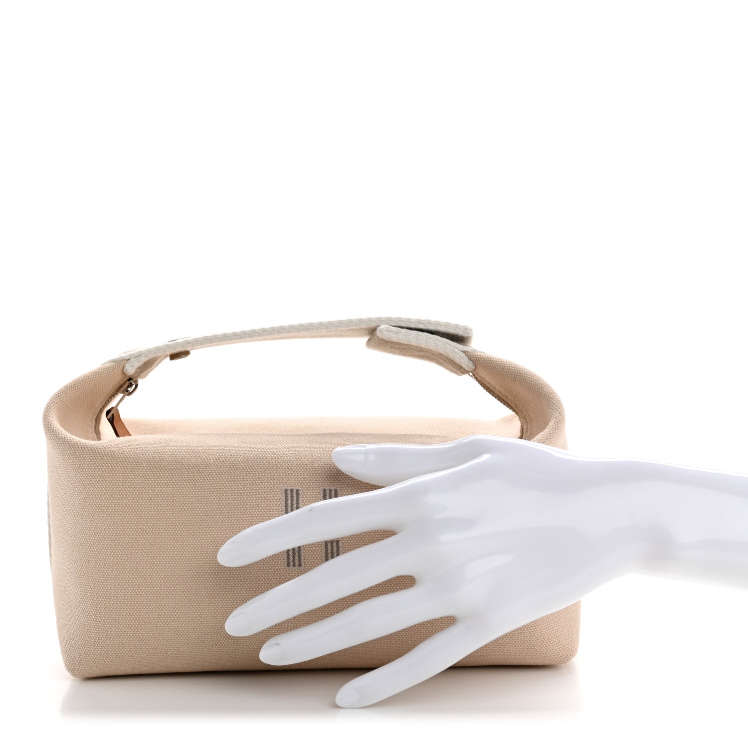 Hermes Canvas Small Bride-A-Brac Pouch Natural 2 of 6