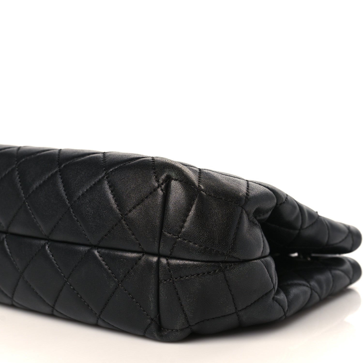 Chanel Lambskin Quilted Accordion Tote Black 8 of 9