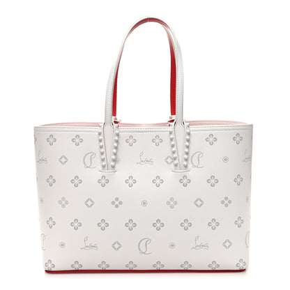 Christian Louboutin Calfskin Loubinthesky Mini East West Cabata Tote White 3 of 11