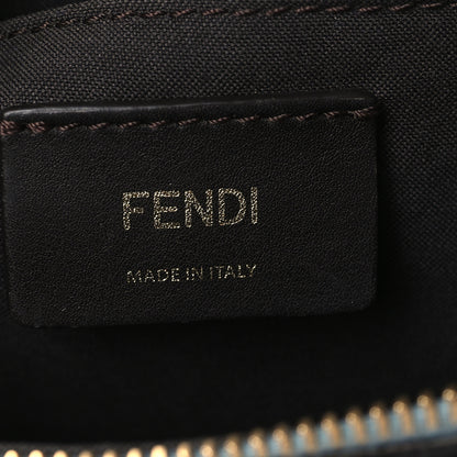 Fendi Vitello King Logo Embossed Mini By The Way Boston Bag Azzurro Baby 5 of 8