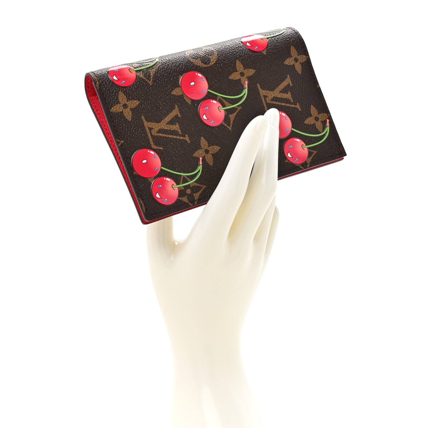 LV X TM Monogram Cerises Passport Cover