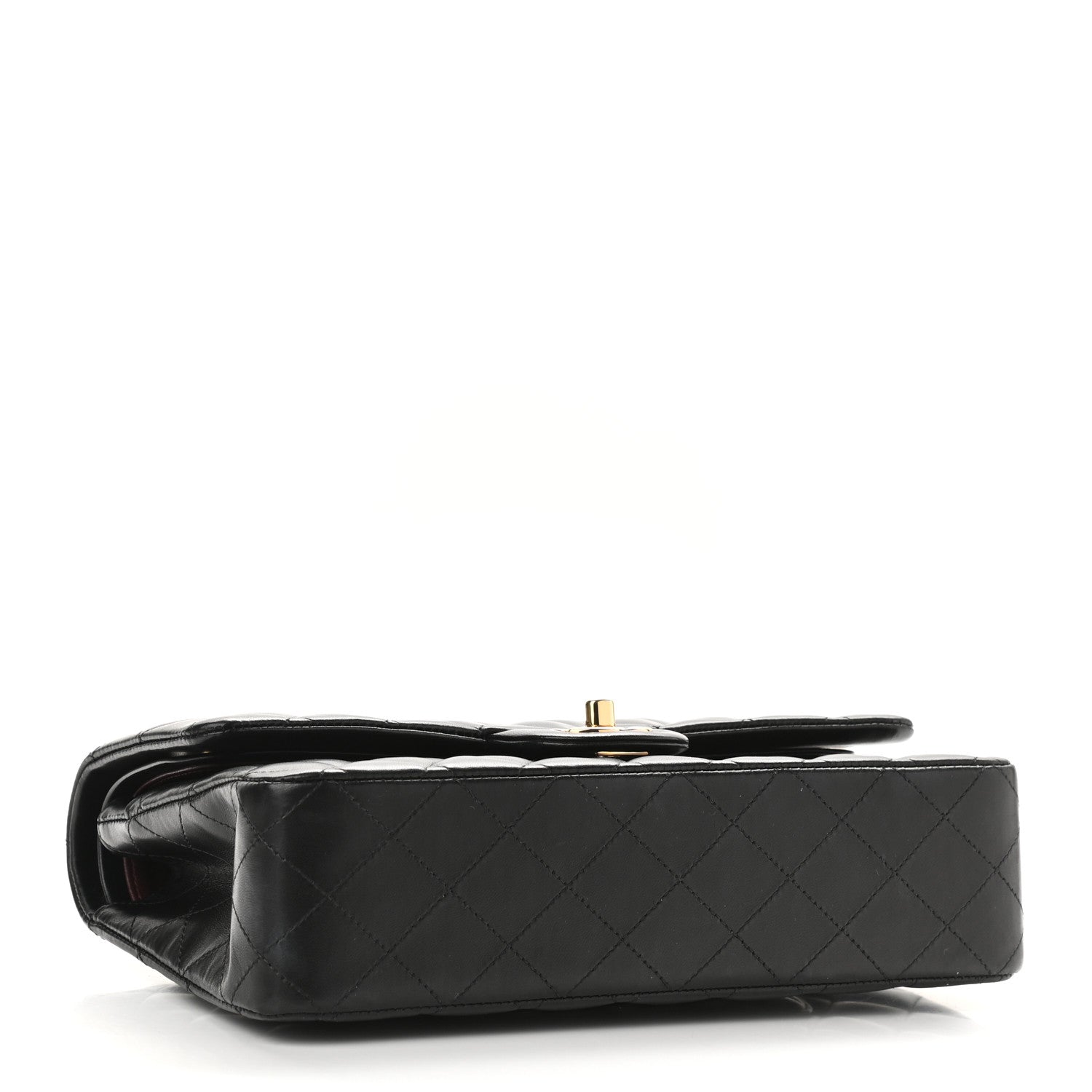 Chanel Lambskin Quilted Medium Double Flap Black 4 of 9
