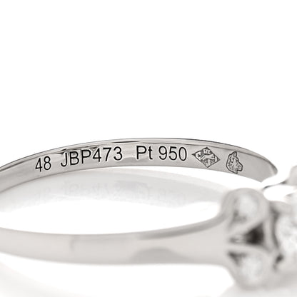 Cartier Platinum Diamond .23ct Ballerine Solitaire Engagement Ring 48 4.5 5 of 6