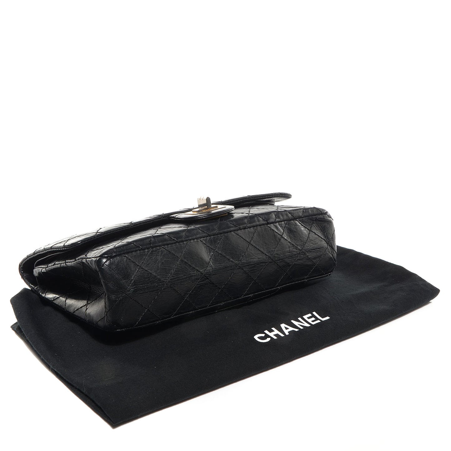 Aged Calfskin 50th Anniversary 2.55 Reissue 225 Flap Black