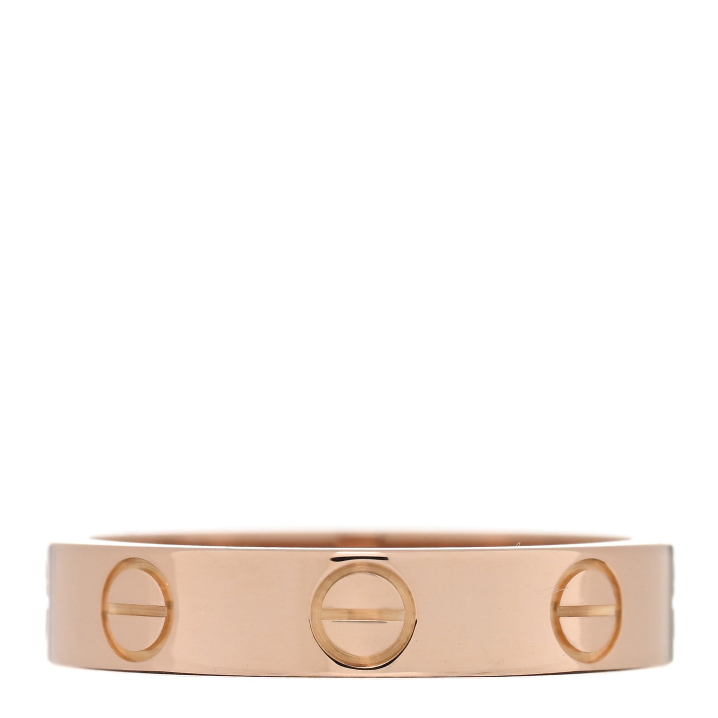 18K Pink Gold 3.5mm LOVE Wedding Band Ring 49 4.75