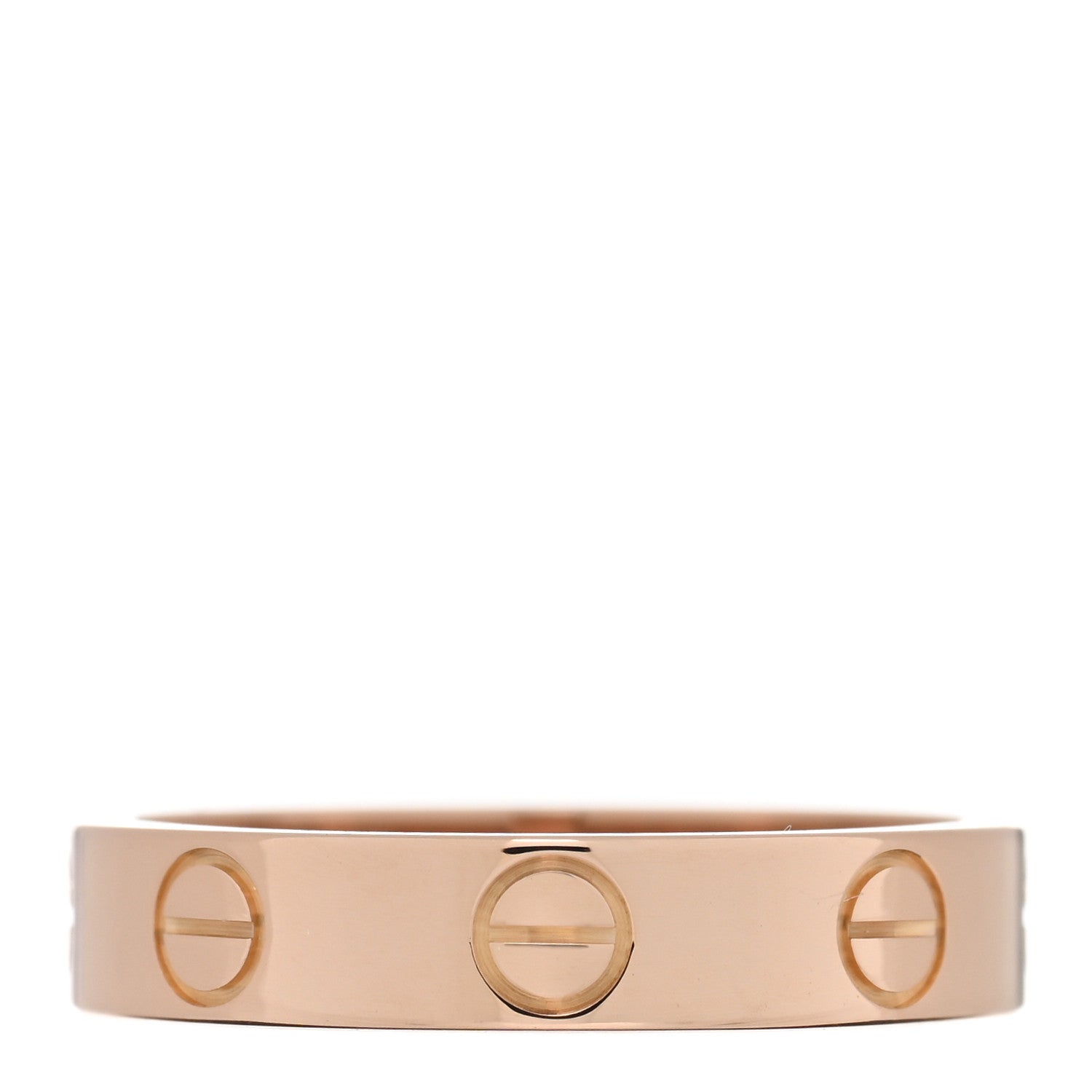 Cartier 18K Pink Gold 3.5mm LOVE Wedding Band Ring 49 4.75 4 of 5