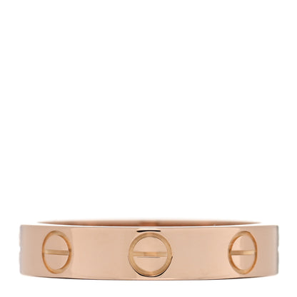 Cartier 18K Pink Gold 3.5mm LOVE Wedding Band Ring 49 4.75 4 of 5