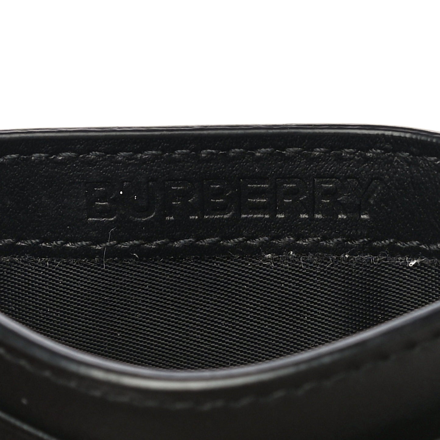 House Check Money Clip Card Case Black