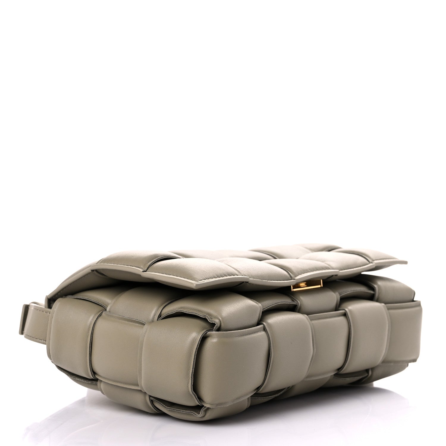 Bottega Veneta Nappa Maxi Intreccio Padded Cassette Crossbody Bag Taupe 3 of 8