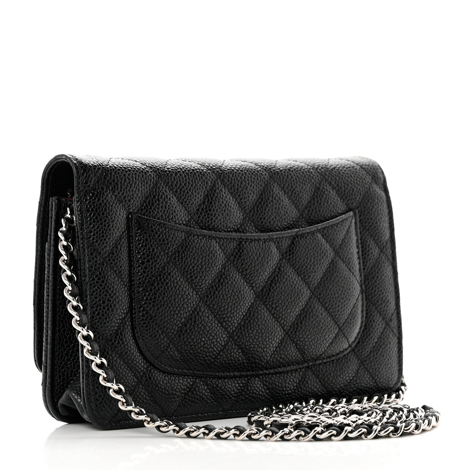 Chanel Caviar Quilted Wallet on Chain WOC Black 3 of 12