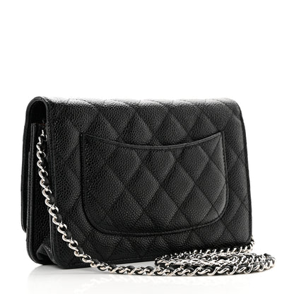 Chanel Caviar Quilted Wallet on Chain WOC Black 3 of 12