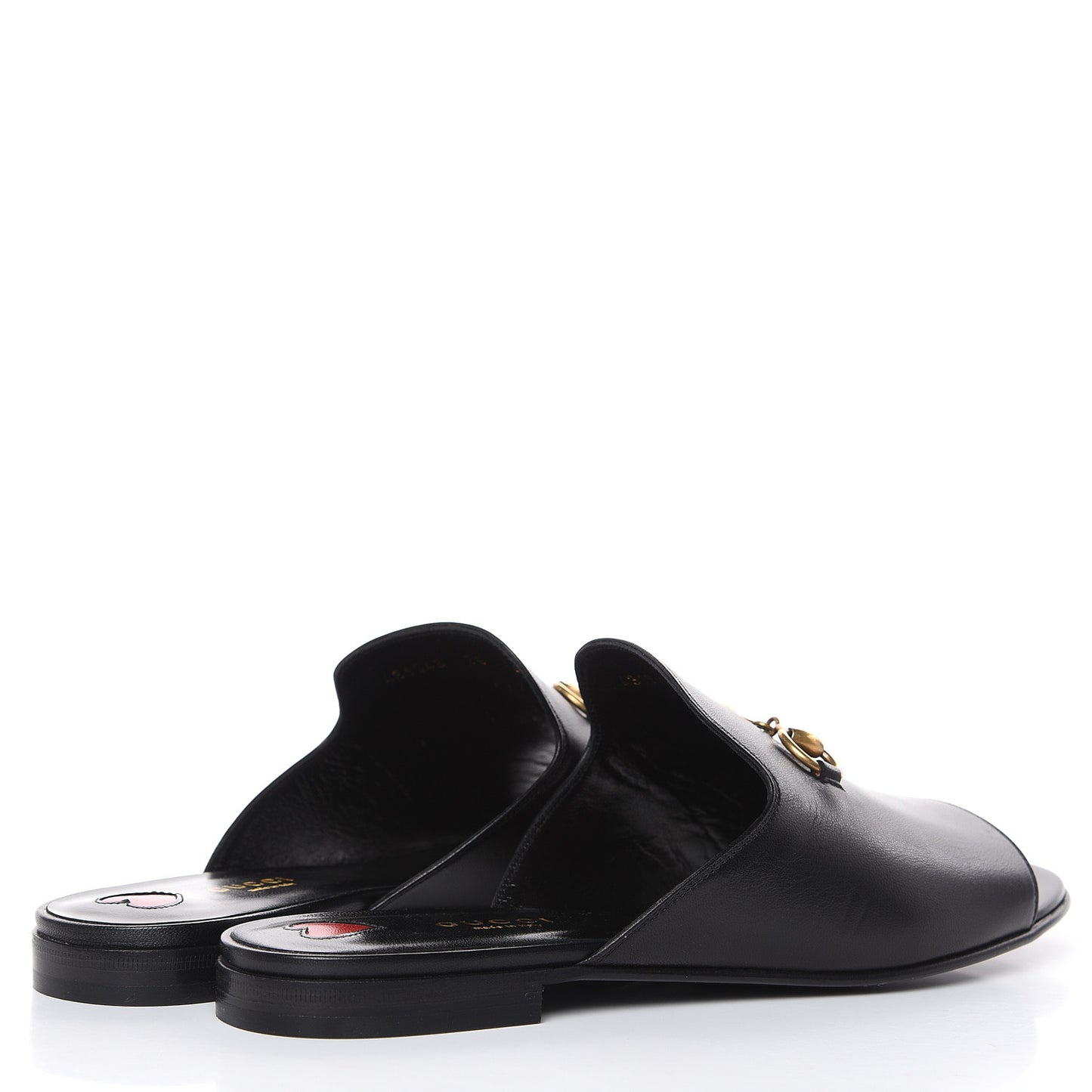 Malaga Kid Horsebit Slide Sandals 39 Black