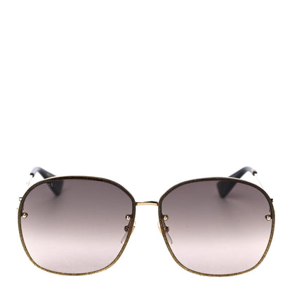 Gucci Square Frame Sunglasses GG0228S Gold 4 of 7