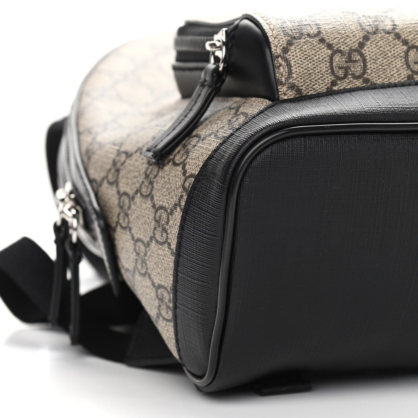 GG Supreme Monogram Small Eden Day Backpack Black